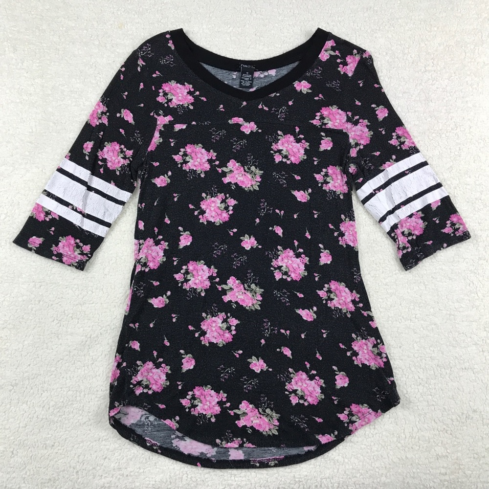 Rue21 long floral shirt